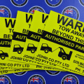 Custom Printed Warning Tow Away Zone Corflute Business Signage