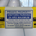Custom Printed Warning Tow Away Zone Private Property Corflute Business Signage