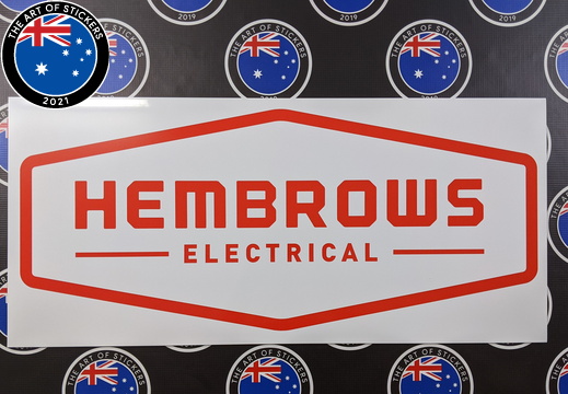 Custom Printed Hembrows Electrical ACM Business Signage