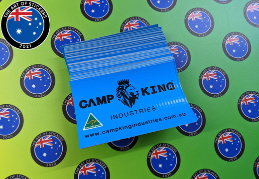 Custom Printed Camp King Canvas Business Logo Signage