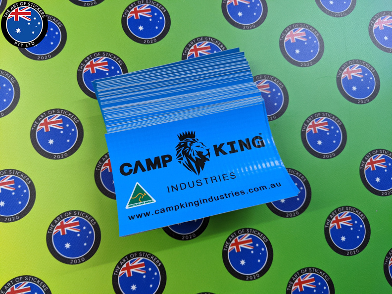 Custom Printed Camp King Canvas Business Logo Signage