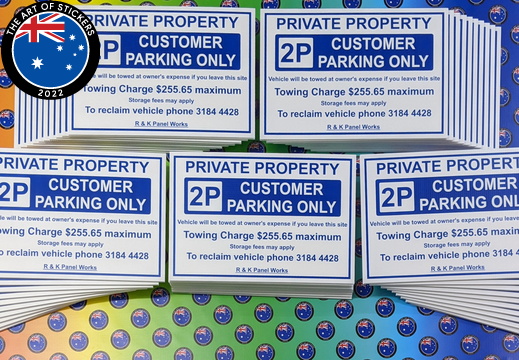 Custom Printed 2P Customer Parking Corflute Business Signage