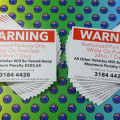 Custom Printed Warning Authorised Parking Only Corflute Business Signage