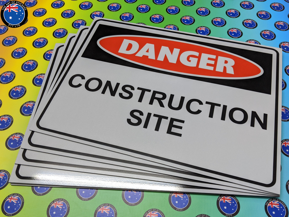 Custom Printed Danger Construction Site ACM Business Signage