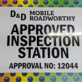 Custom Printed D&D Mobile Roadworthy Inspection Station ACM Business Signage