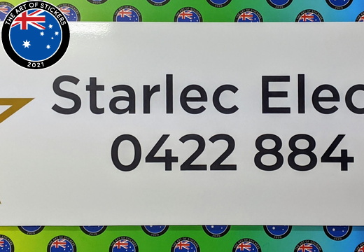 Custom Printed Starlec Electrical ACM Business Logo Signage