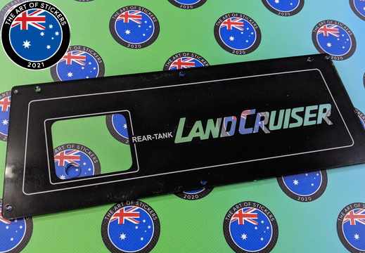 Custom Printed Land Cruise Rear Tank Acrylic Business Signage