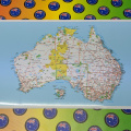 Catalogue Custom Printed Contour Cut Australia Map Panel Vinyl Sticker