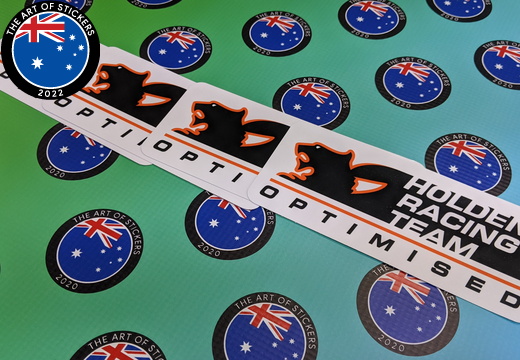 Catalogue Printed Contour Cut Die-Cut Holden Racing Team Vinyl Stickers