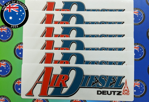 Catalogue Printed Contour Cut Die-Cut Air Diesel Vinyl Business Logo Stickers