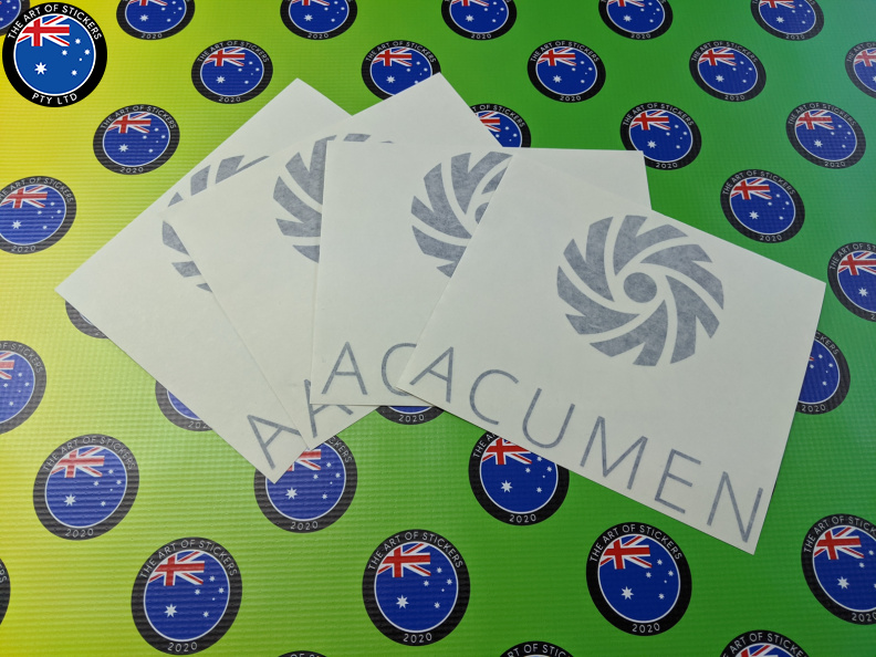 Custom Vinyl Cut Acumen Business Logo Stickers