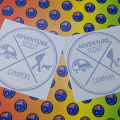 Custom Vinyl Cut Adventure Scout Campers Business Logo Stickers