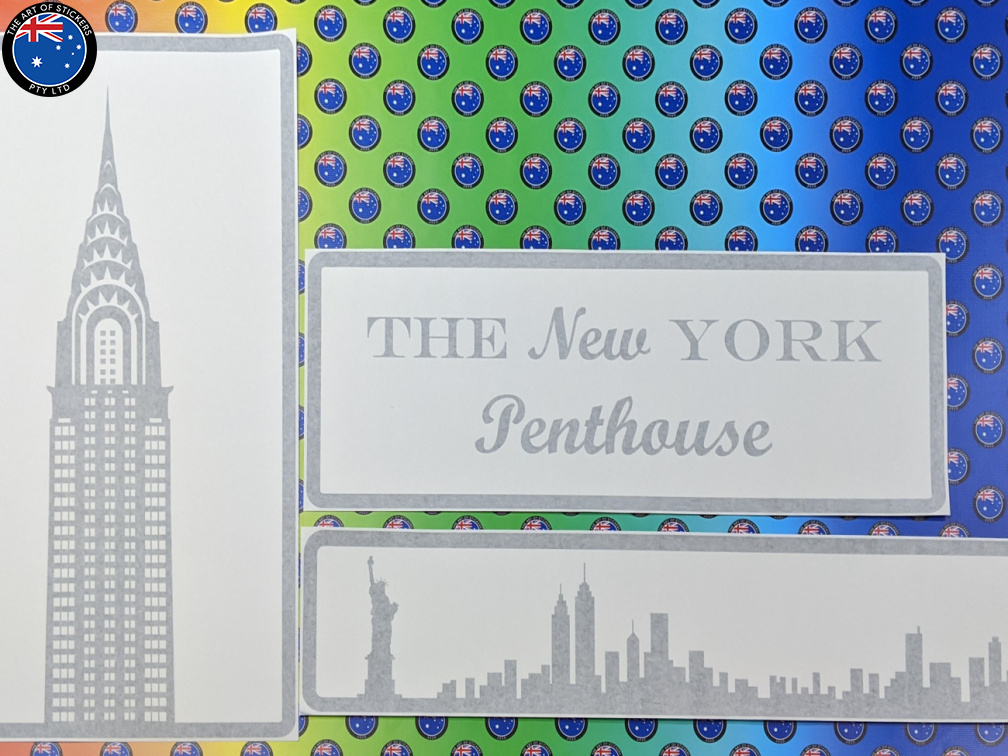 Custom Vinyl Cut The New York Penthouse Business Lettering Stickers
