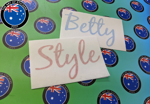 Custom Vinyl Cut Lettering Betty Style Business Stickers