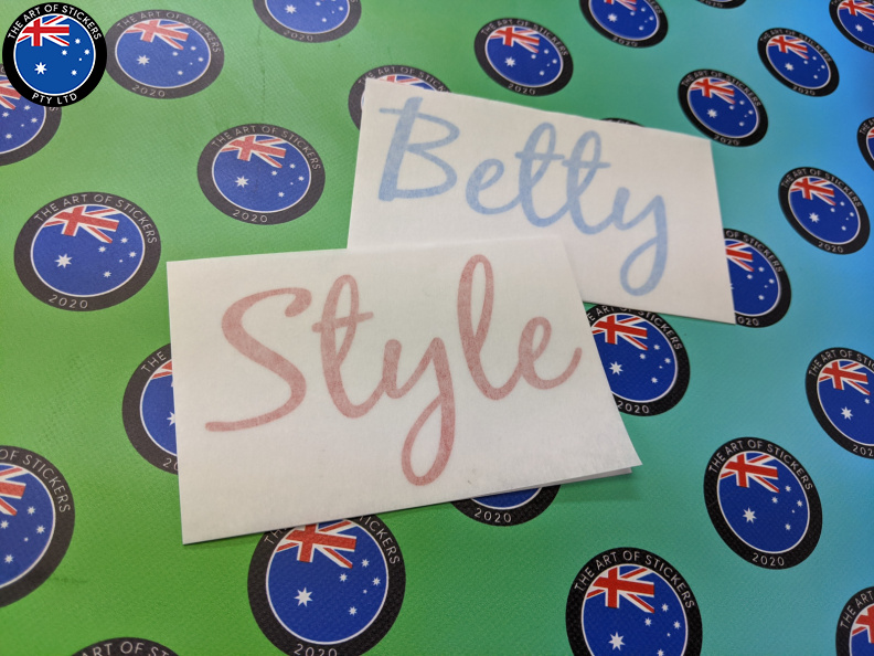 Custom Vinyl Cut Lettering Betty Style Business Stickers