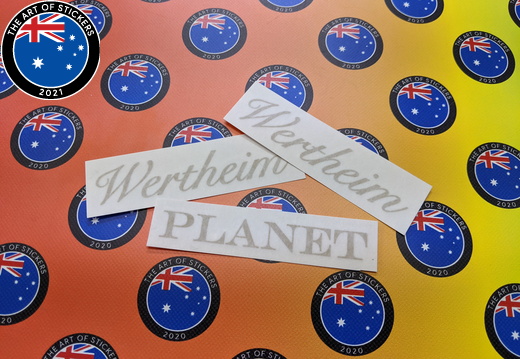 Custom Vinyl Cut Lettering Wertheim Planet Business Stickers