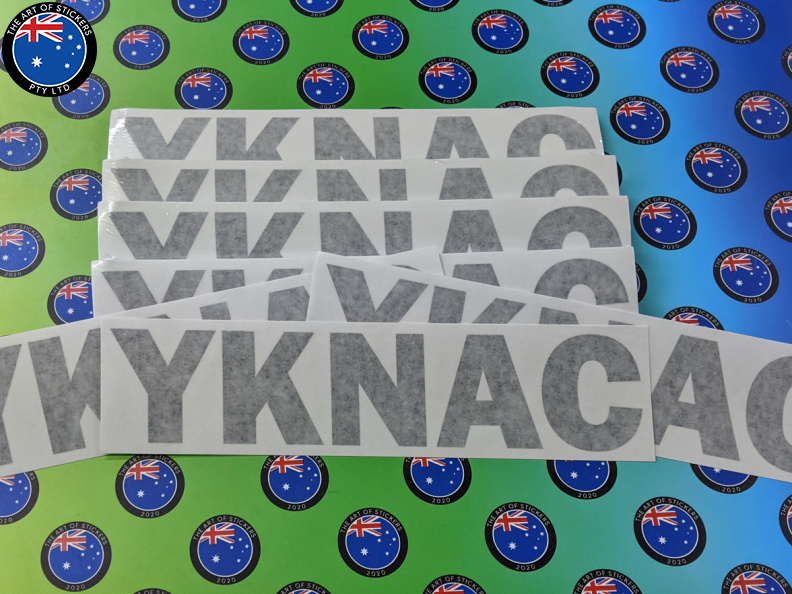 Custom Vinyl Cut Lettering YKNAC Business Stickers