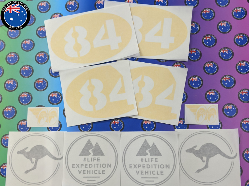 Custom Vinyl Cut 84 Life Expedition Vehicle Business Decal Kit