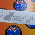 Custom Vinyl Cut Neubull French Bulldogs Business Logo Sticker