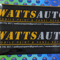 Custom Printed Watts Auto Business Logo Vehicle Magnets