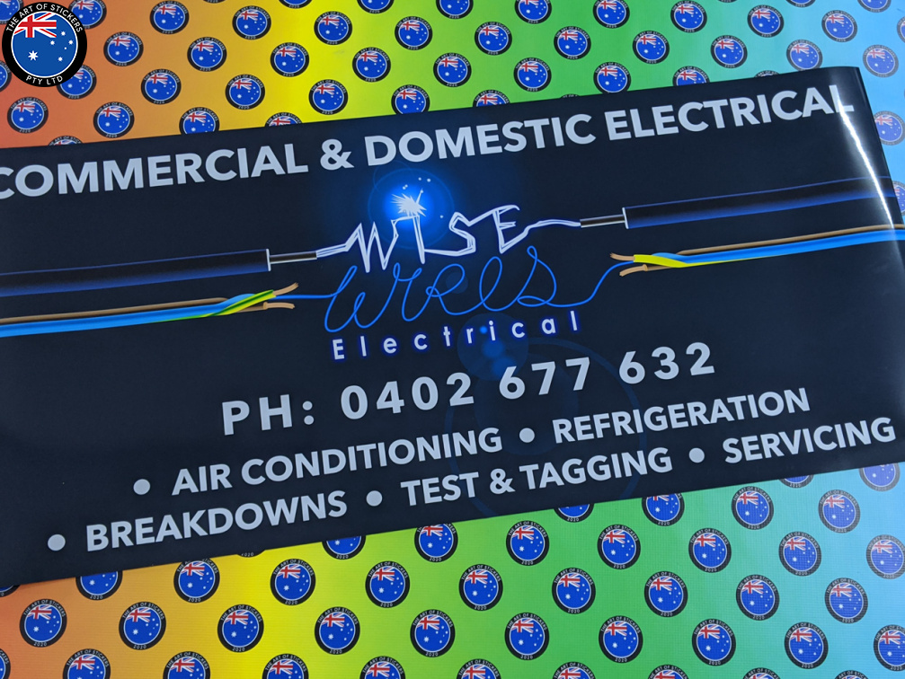 Custom Printed Commercial and Domestic Electrical Business Logo Vehicle Magnets