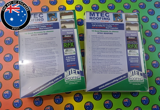 Custom MTEC Roofing Business Stationary Flyers