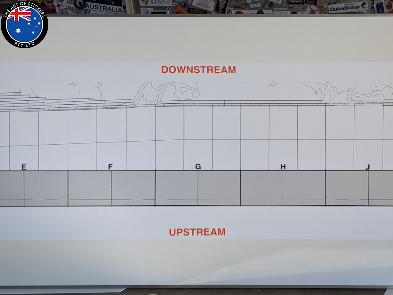 Custom Printed Dry Erase Laminated Industrial Map Business Whiteboard