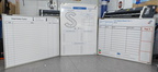 Custom Printed Dry Erase Laminated Visual Tracker Safety Line Status Business Whiteboards