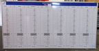 Custom Printed Dry Erase Laminated Weekly Performance Business Whiteboard