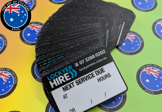 Bulk Custom Printed Contour Cut Die-Cut Lockyer Hire Vinyl Business Service Stickers