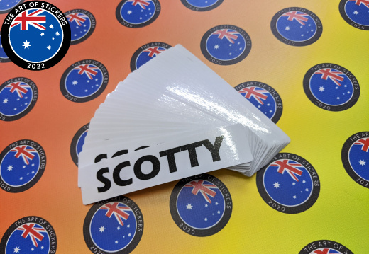 Bulk Custom Printed Contour Cut Die-Cut Scotty Vinyl Business Stickers