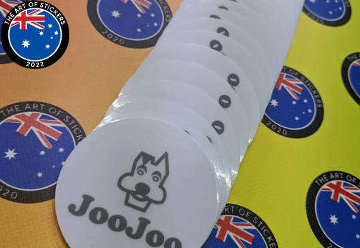 Bulk Custom Printed Contour Cut Die-Cut Joojoo Vinyl Business Logo Stickers