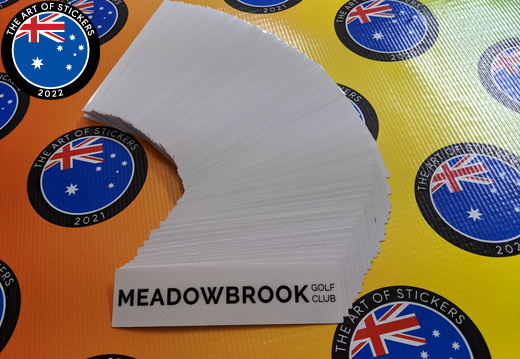 Bulk Custom Printed Contour Cut Die-Cut Meadowbrook Golf Club Vinyl Business Stickers