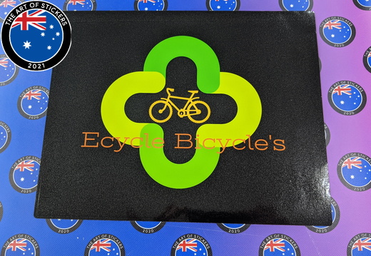 Custom Printed Contour Cut Die-Cut Ecycle Bicycle's Vinyl Business Logo Sticker