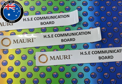 Custom Printed Contour Cut Die-Cut Mauri Communication Board Vinyl Business Stickers