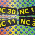 Custom Printed Contour Cut Die-Cut Vinyl Business Call Sign Stickers