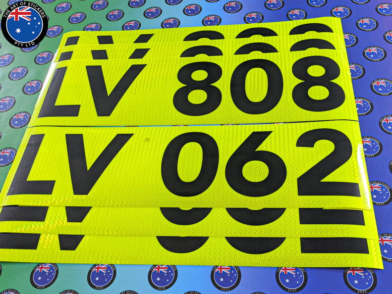 Custom Printed Hand Cut Reflective Call Sign Vinyl Business Stickers