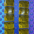 Custom Printed Contour Cut Caution Reflective Vinyl Business Stickers