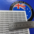 Bulk Custom Printed Contour Cut Die-Cut D Fence Mouth Guards Vinyl Business Logo Sticker Sheets