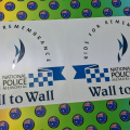 Bulk Custom Printed Contour Cut Wall to Wall National Police Memorial Vinyl Business Stickers