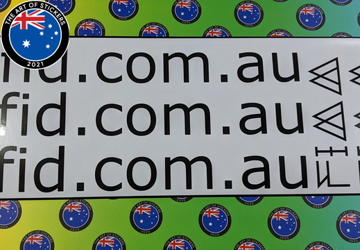 Custom Vinyl Cut Lettering rfid.com.au Business Stickers