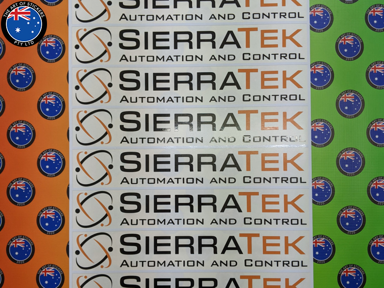 Bulk Custom Printed Contour Cut Lettering Sierratek Vinyl Business Logo Stickers