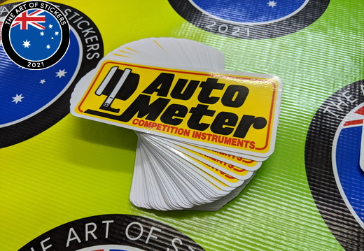 Bulk Custom Printed Contour Cut Die-Cut Auto Meter Vinyl Business Logo Stickers