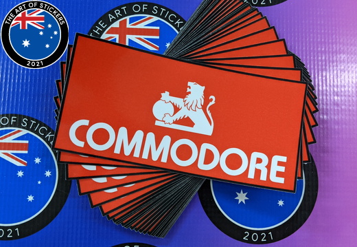 Bulk Custom Printed Contour Cut Die-Cut Holden Commodore Vinyl Business Logo Stickers