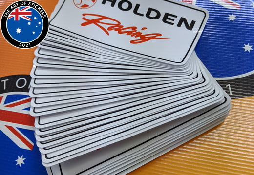 Bulk Custom Printed Contour Cut Die-Cut Holden Racing Vinyl Business Logo Stickers