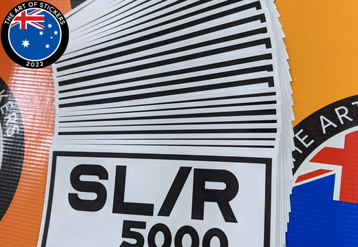 Bulk Custom Printed Contour Cut Die-Cut SLR 5000 Vinyl Business Stickers