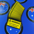 Bulk Custom Printed Contour Cut Die-Cut Warning Do Not Operate Vinyl Business Safety Stickers