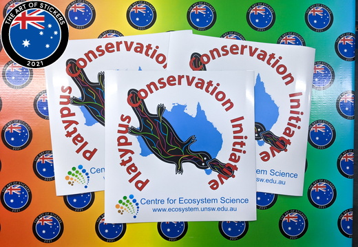 Custom Printed Platypus Conservation Initiative Business Logo Vehicle Magnets