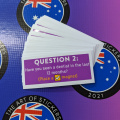 Bulk Custom Printed Contour Cut Question Vinyl Business Stickers