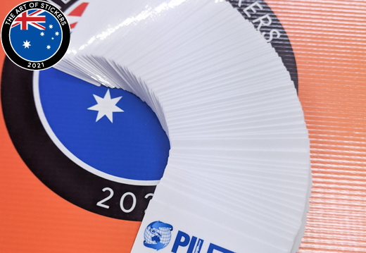 Bulk Custom Printed Contour Cut Die-Cut Piletech Vinyl Business Logo Stickers